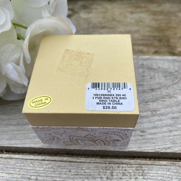 NWT CHARTER CLUB TRIPLE HALO SILVER TONED RING - 6 - Picture 9 of 10